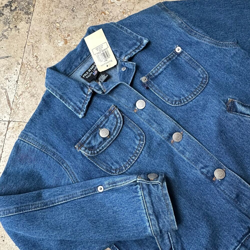NWT Vintage Kids Ralph Lauren Polo Jeans Co. Denim Jacket RL Sz 6/6X - Picture 3 of 8
